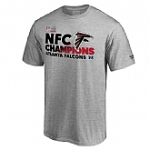 Men's Atlanta Falcons Pro Line by Fanatics Branded Heather Gray 2016 NFC Conference Champions Trophy Collection Locker Room T-Shirt FengYun,baseball caps,new era cap wholesale,wholesale hats